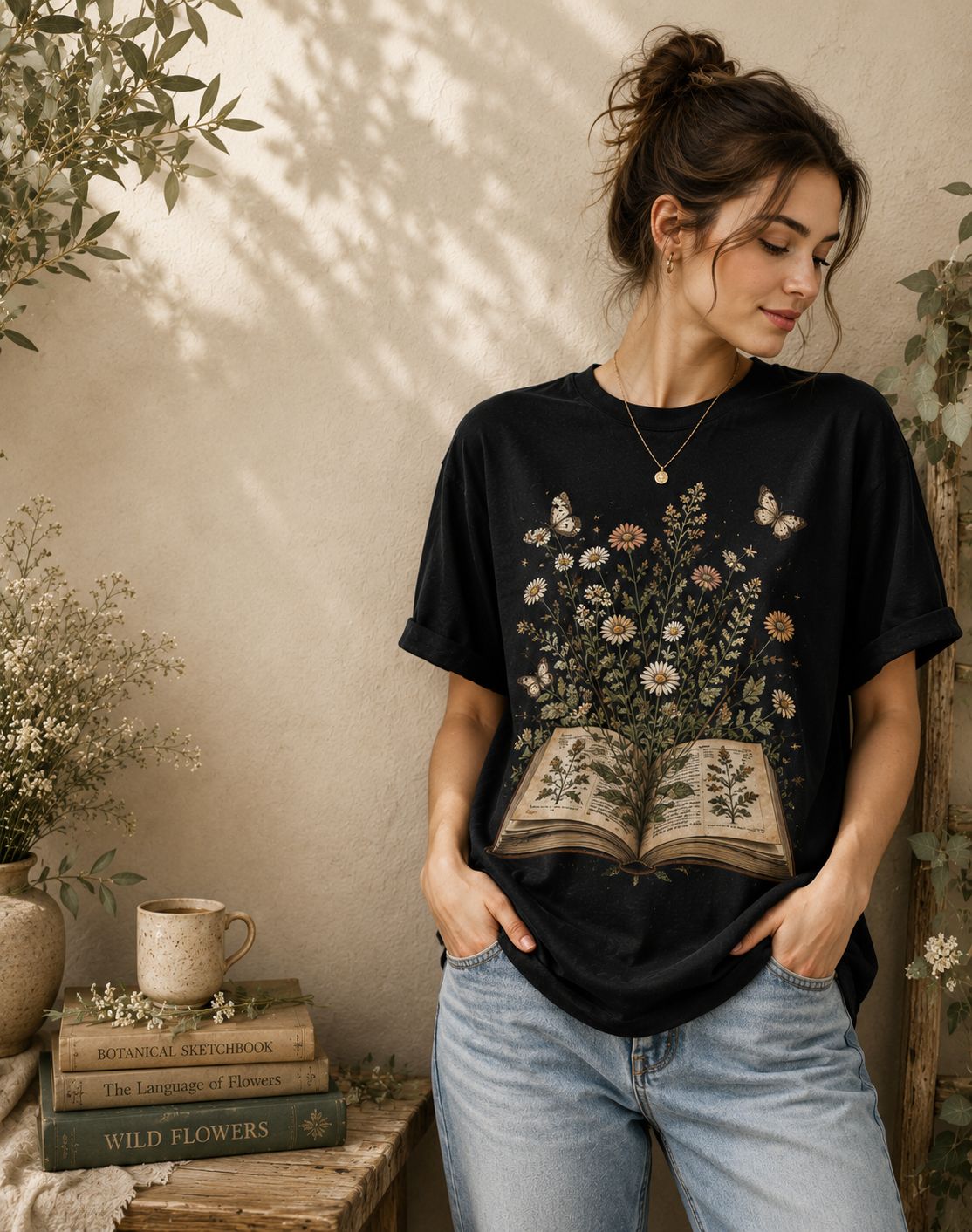 Nature & Botanical Book Shirts 1
